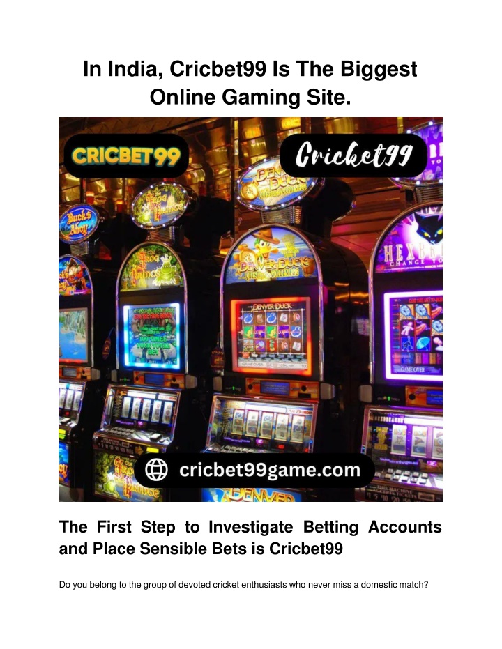 in india cricbet99 is the biggest online gaming