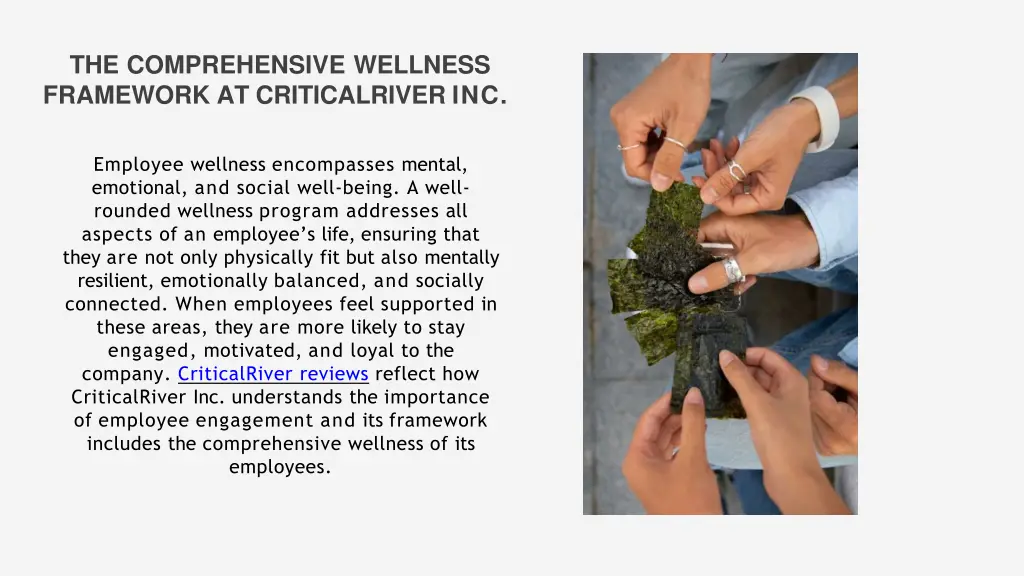 the comprehensive wellness framework