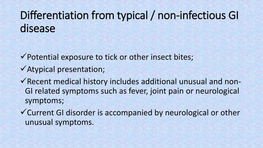 differentiation from typical non differentiation