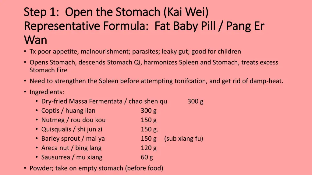 step 1 open the stomach kai wei step 1 open 1