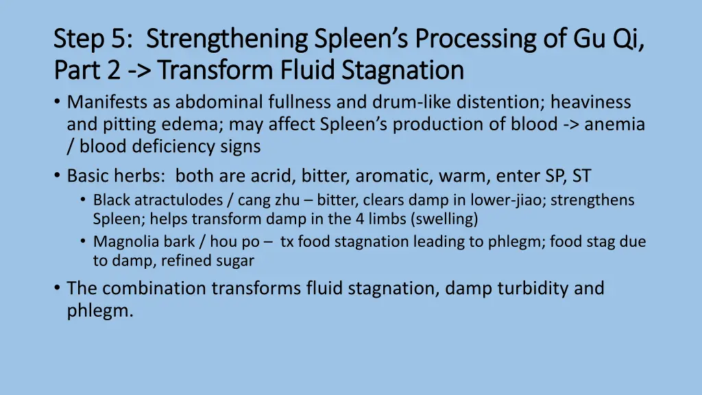 step 5 strengthening spleen s processing 1