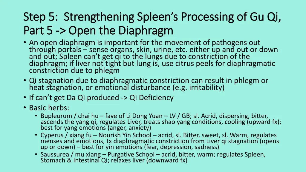 step 5 strengthening spleen s processing 5