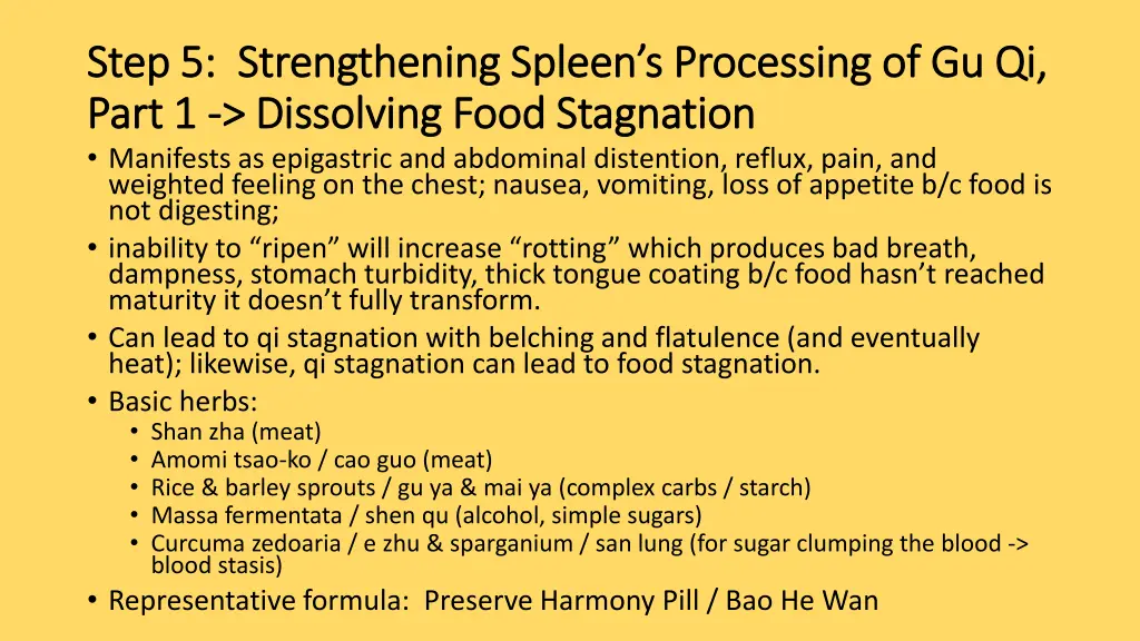 step 5 strengthening spleen s processing