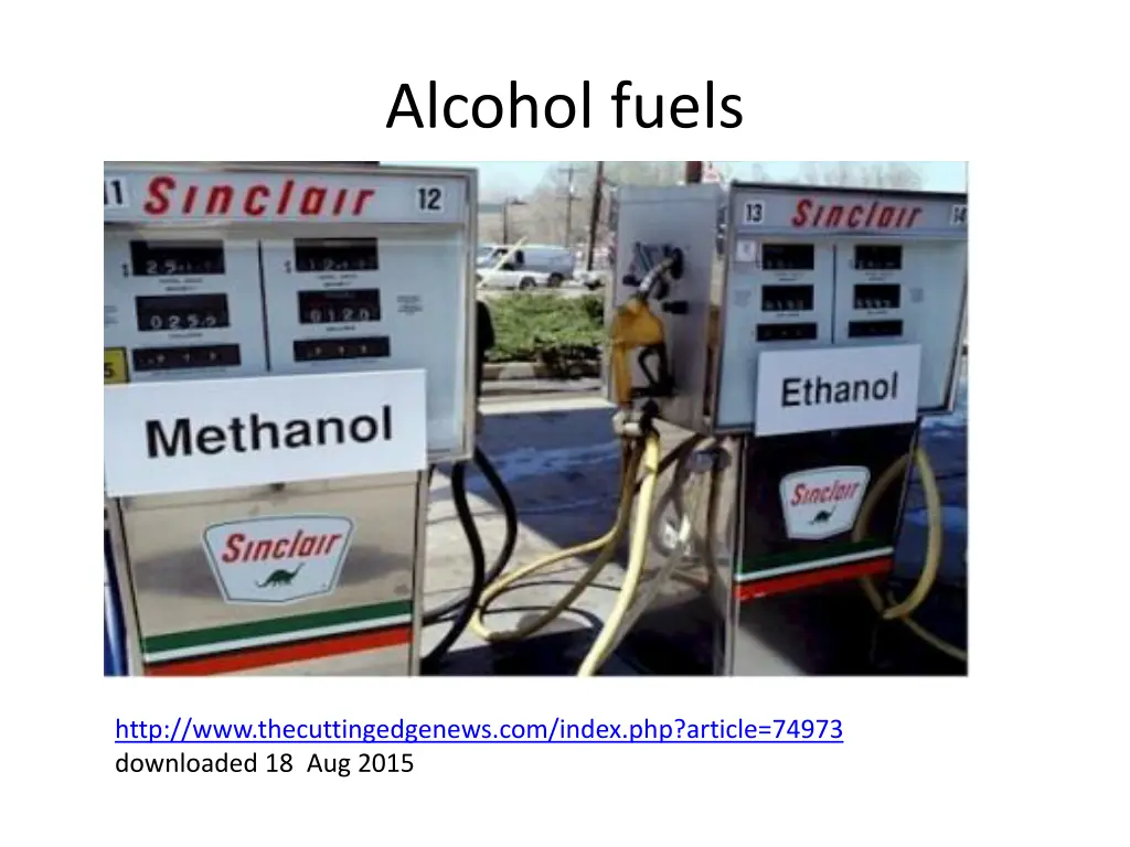 alcohol fuels