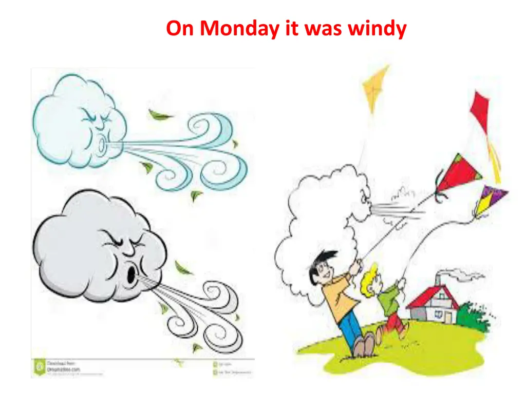 on monday it was windy