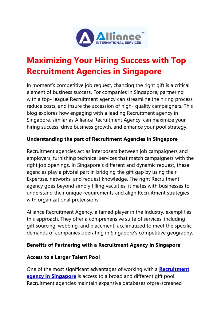 maximizing your hiring success with