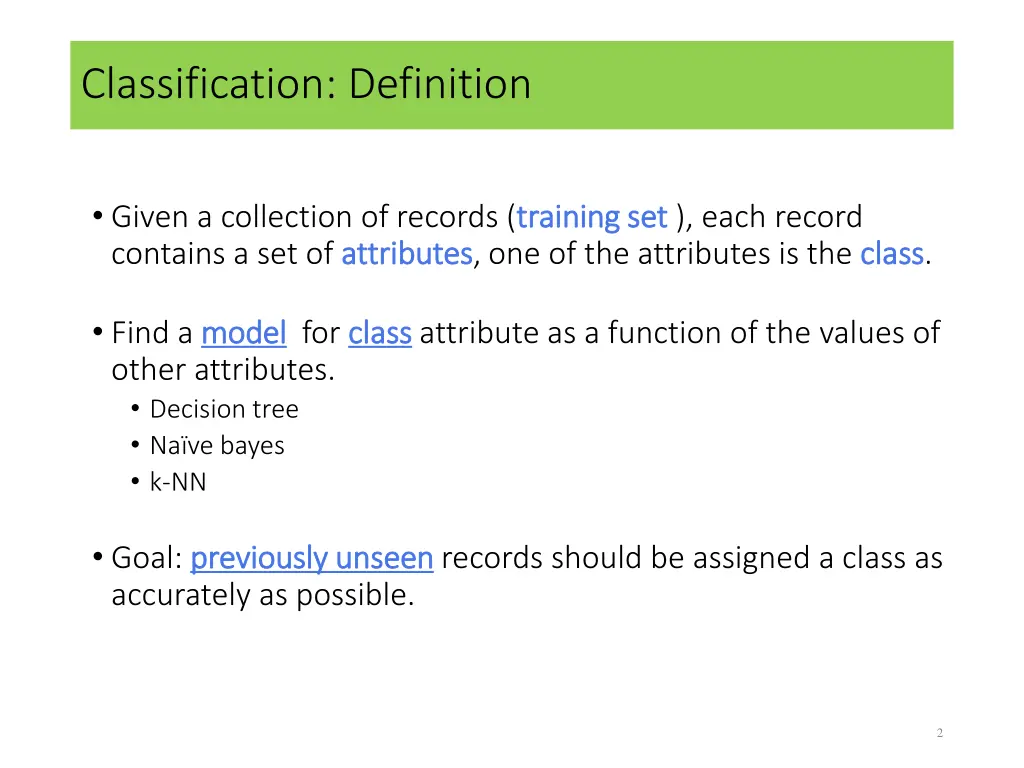 classification definition