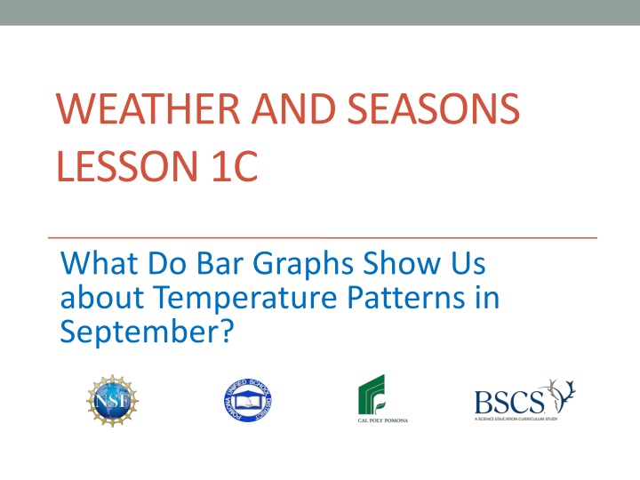 weather and seasons lesson 1c