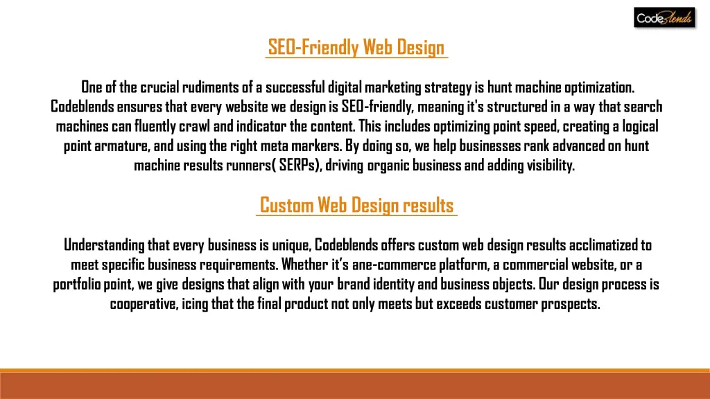 seo friendly web design