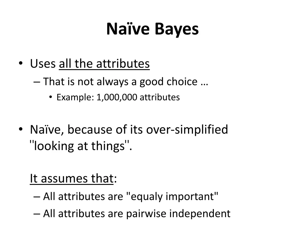 na ve bayes