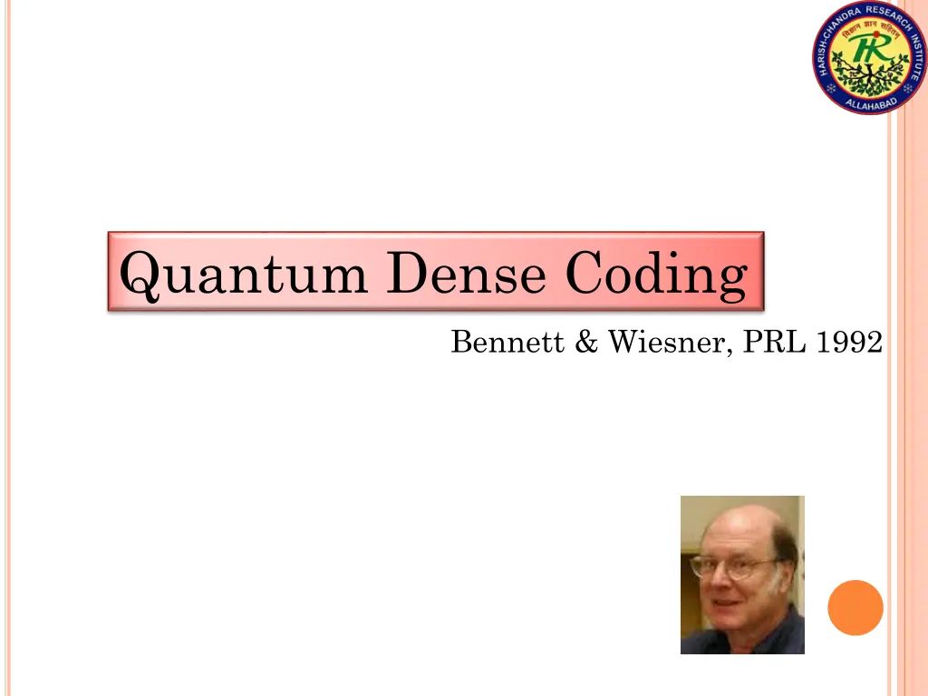 quantum dense coding