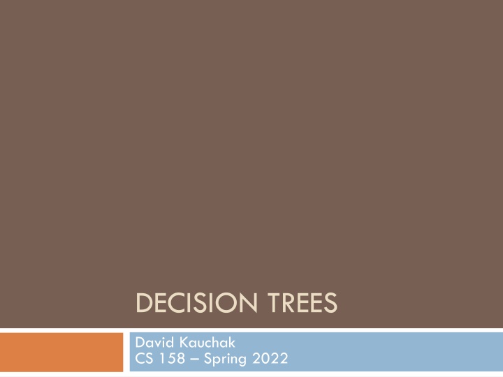 decision trees