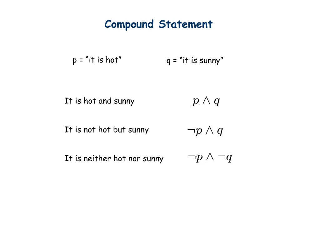 compound statement