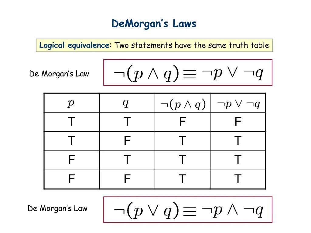 demorgan s laws 1