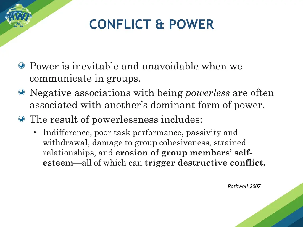 conflict power