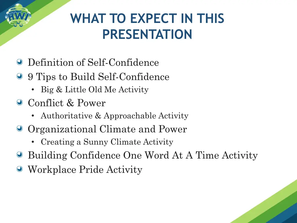 what to expect in this presentation