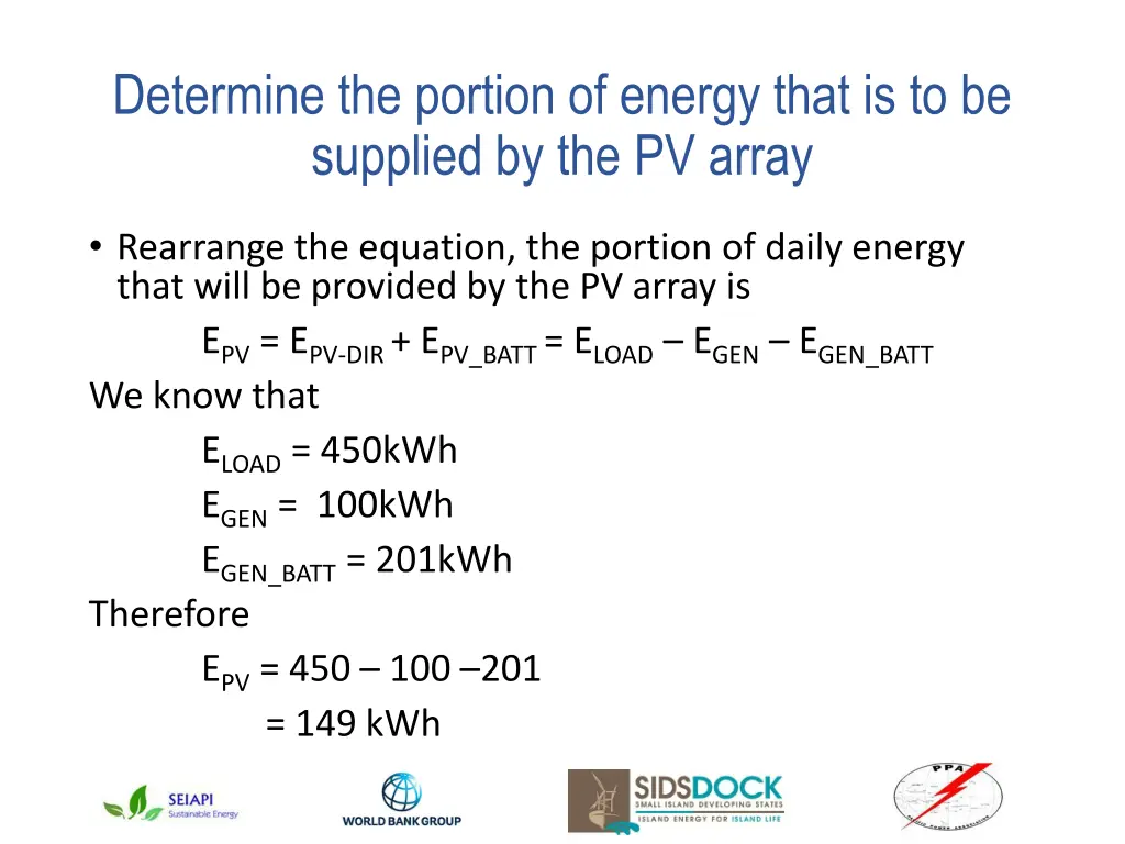 determine the portion of energy that 1