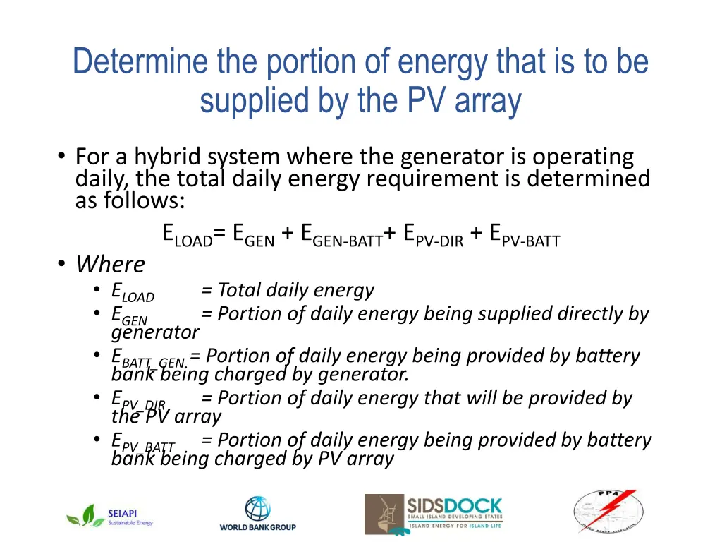 determine the portion of energy that