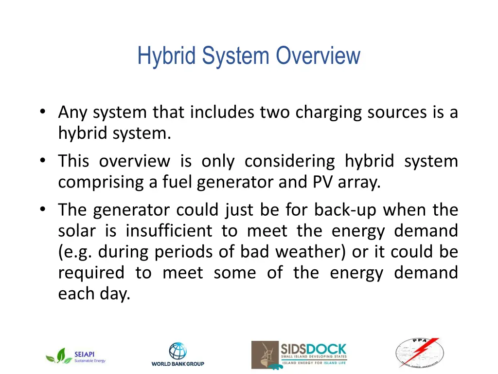 hybrid system overview