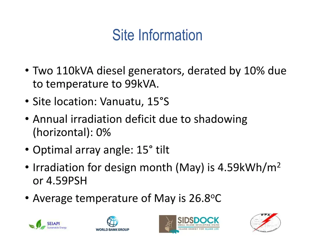 site information