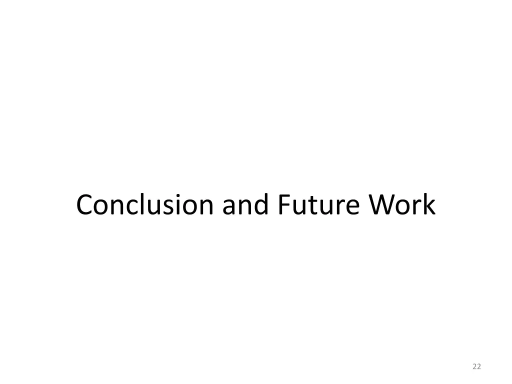 conclusion and future work