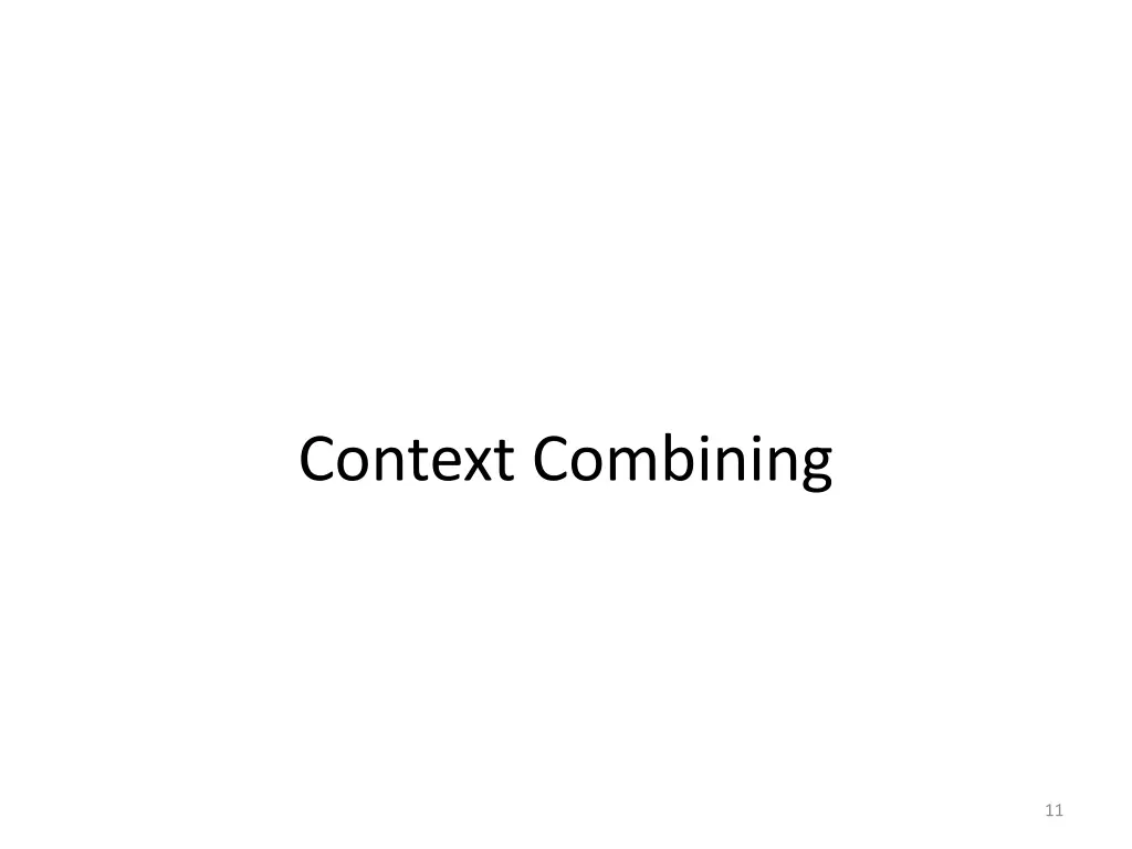 context combining