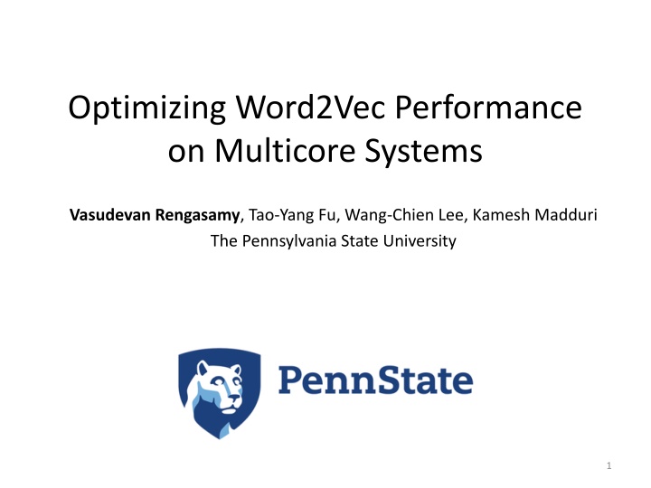 optimizing word2vec performance on multicore