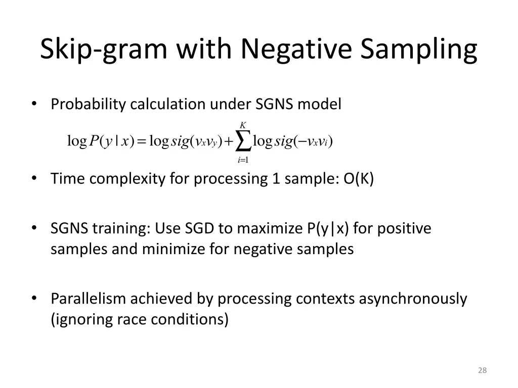 skip gram with negative sampling 1