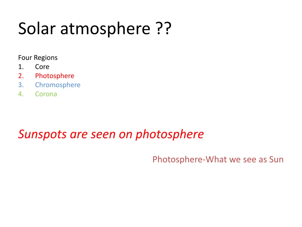 solar atmosphere