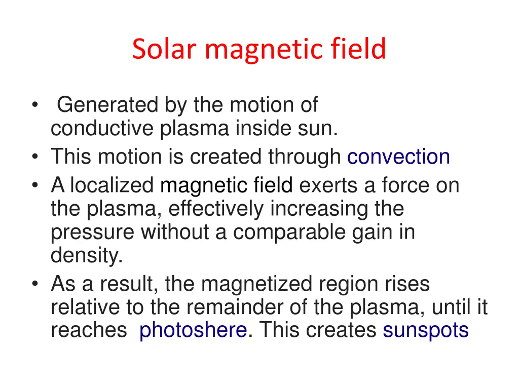 solar magnetic field