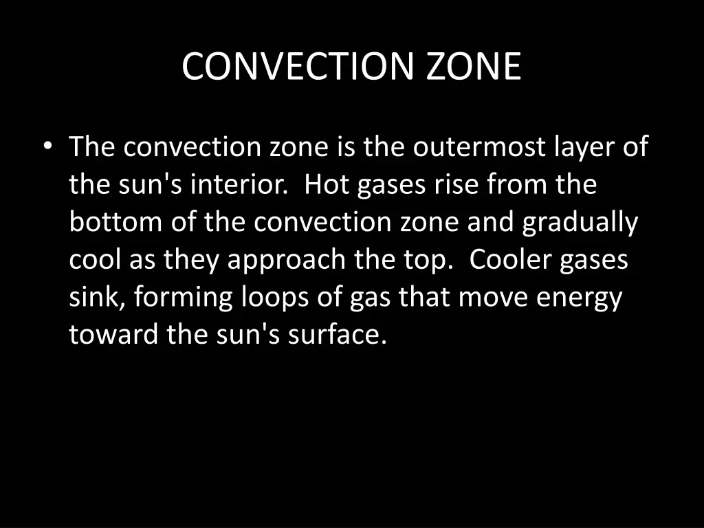 convection zone