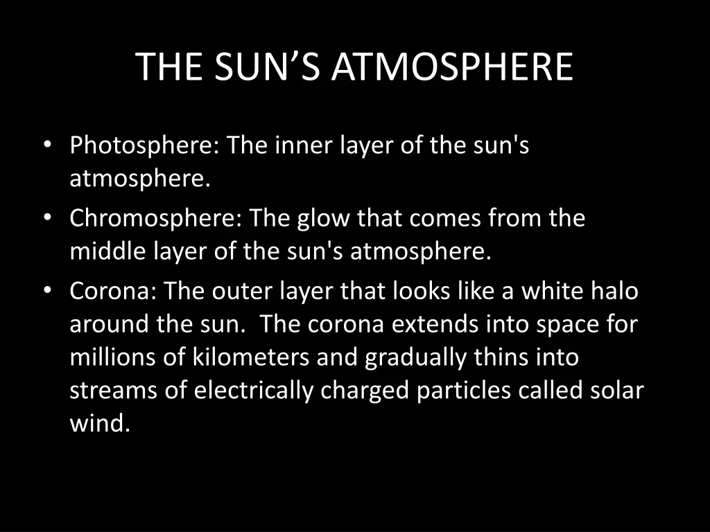 the sun s atmosphere