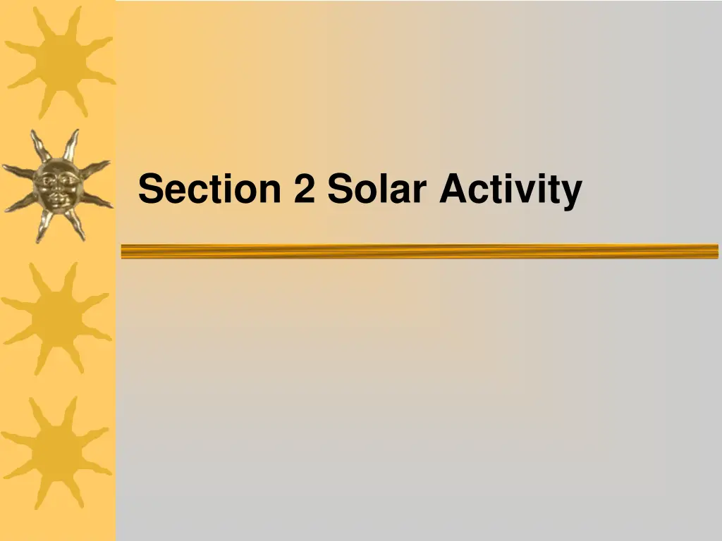 section 2 solar activity