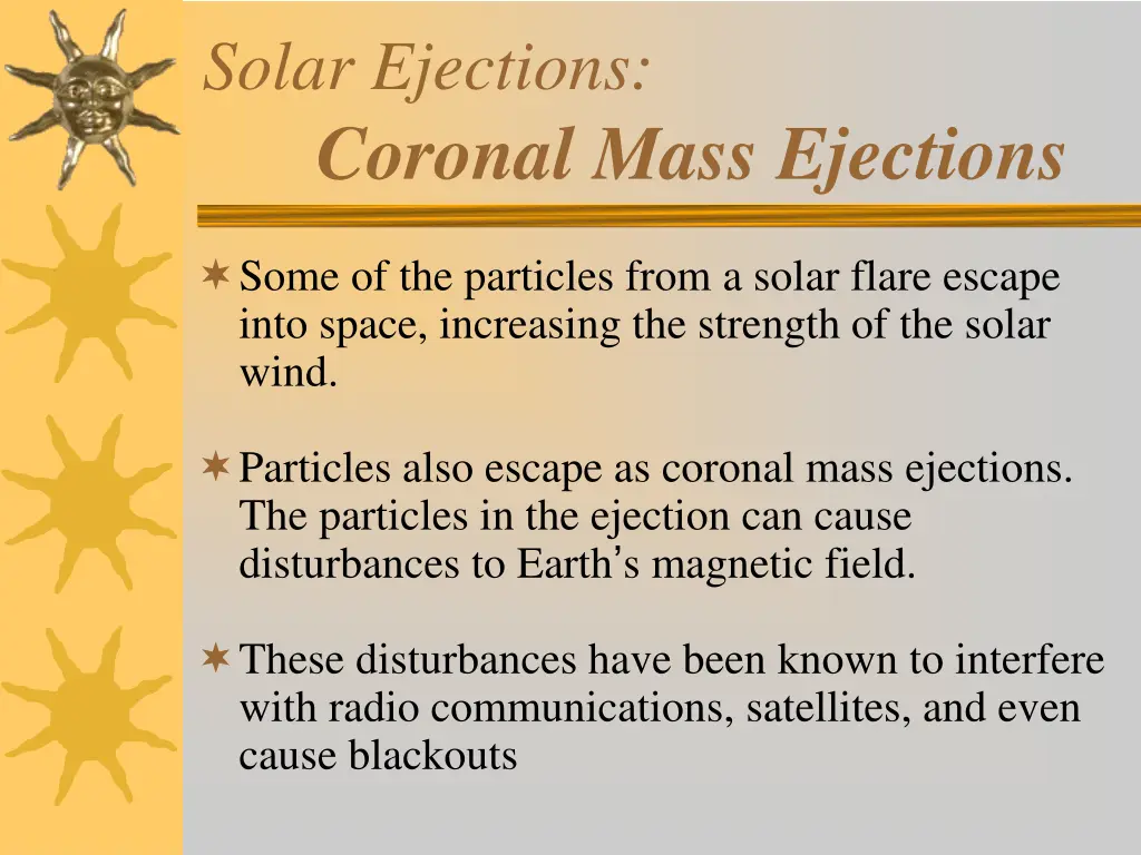 solar ejections coronal mass ejections