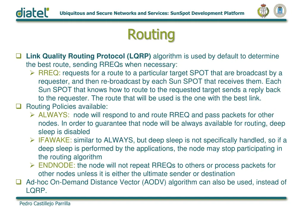 ubiquitous and secure networks and services 14