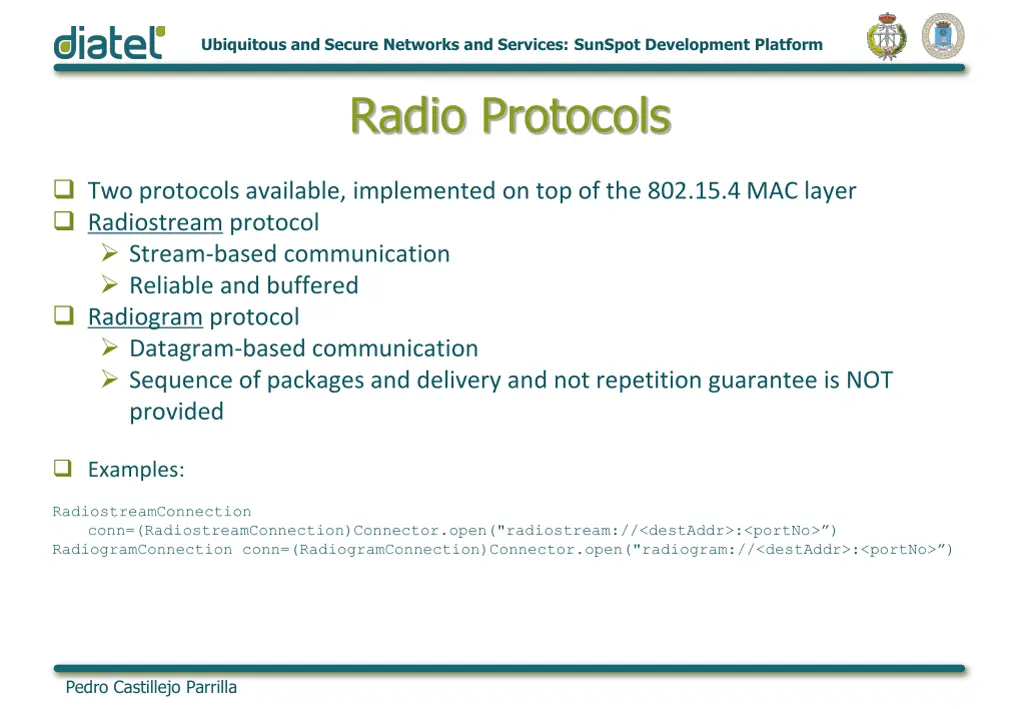 ubiquitous and secure networks and services 16