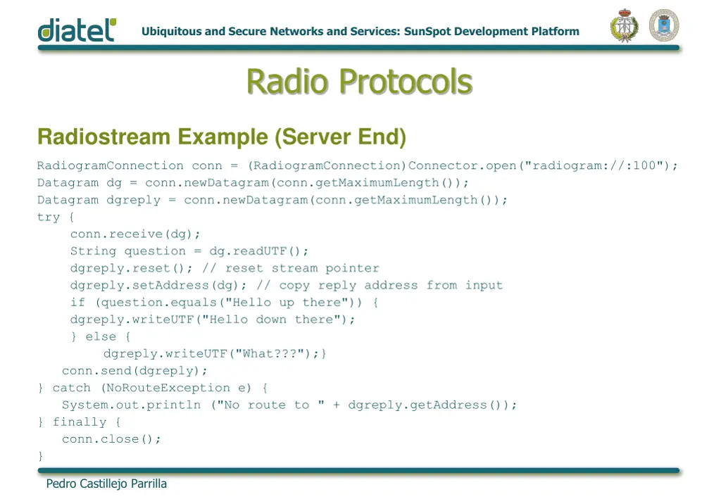 ubiquitous and secure networks and services 19