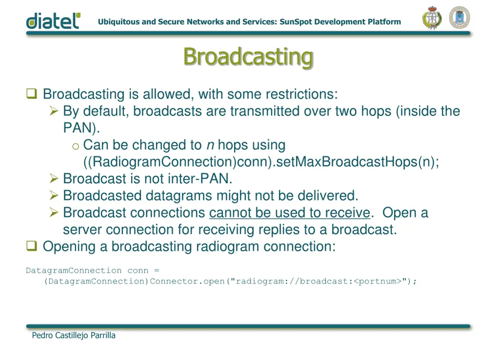 ubiquitous and secure networks and services 21