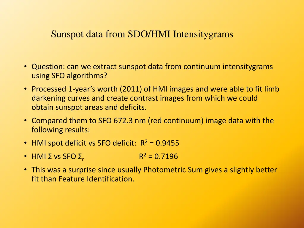 sunspot data from sdo hmi intensitygrams