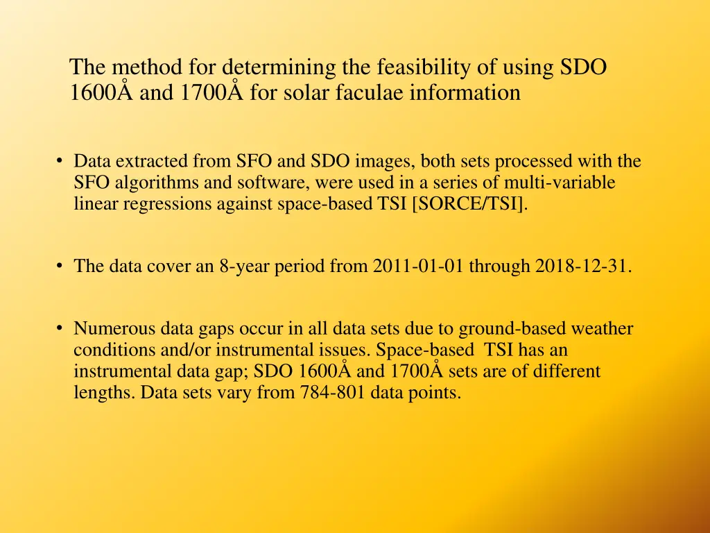 the method for determining the feasibility