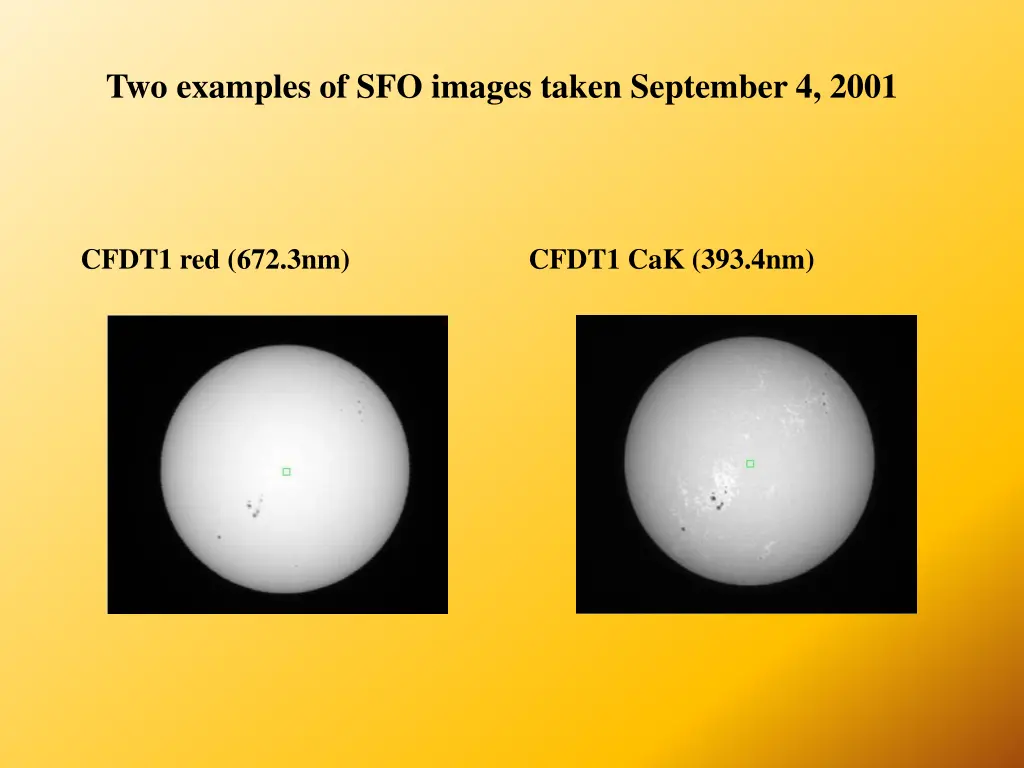 two examples of sfo images taken september 4 2001