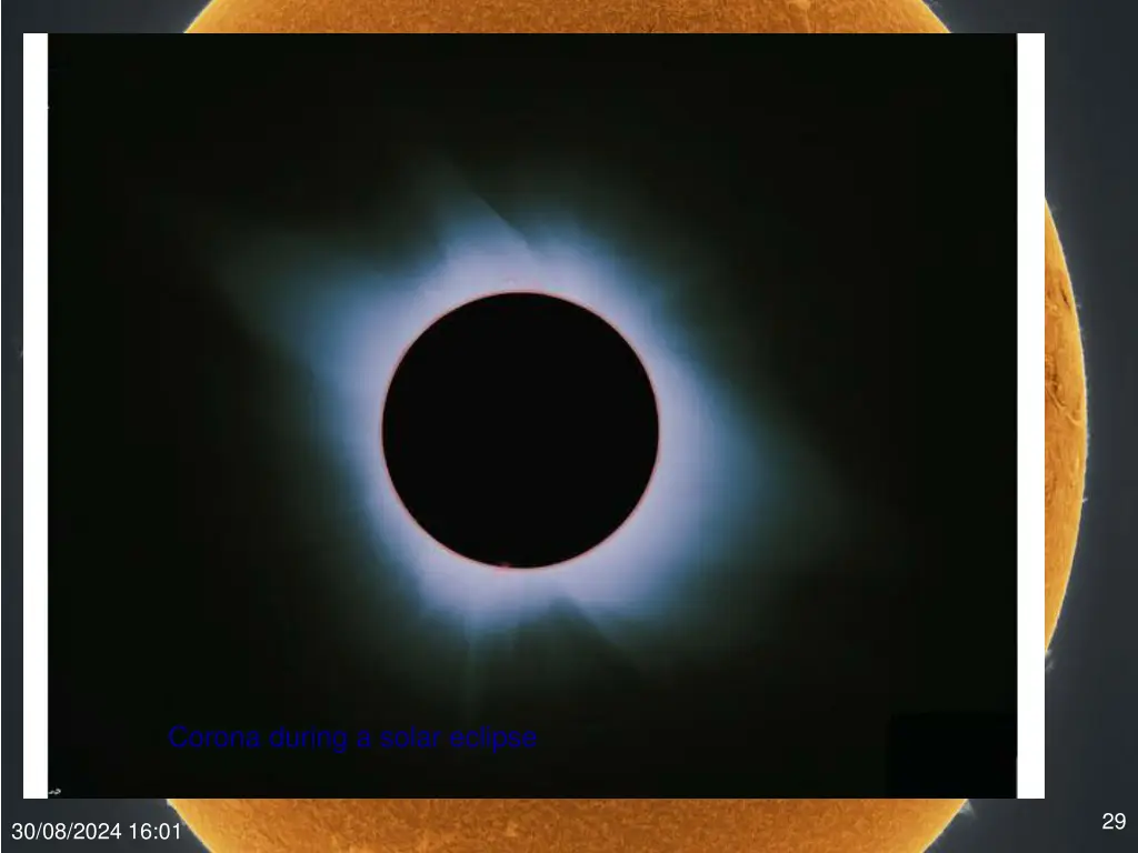 corona during a solar eclipse