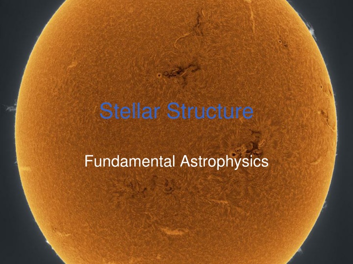 stellar structure