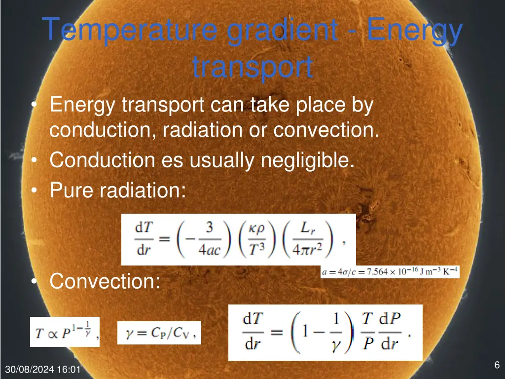 temperature gradient energy transport energy