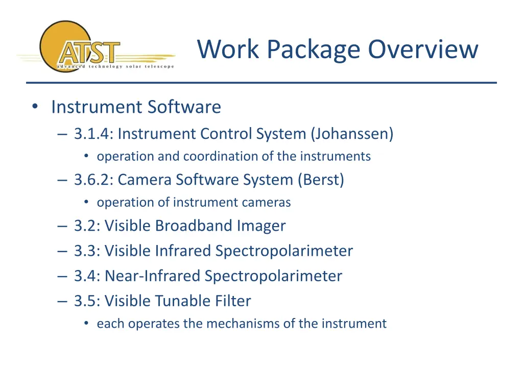 work package overview 4