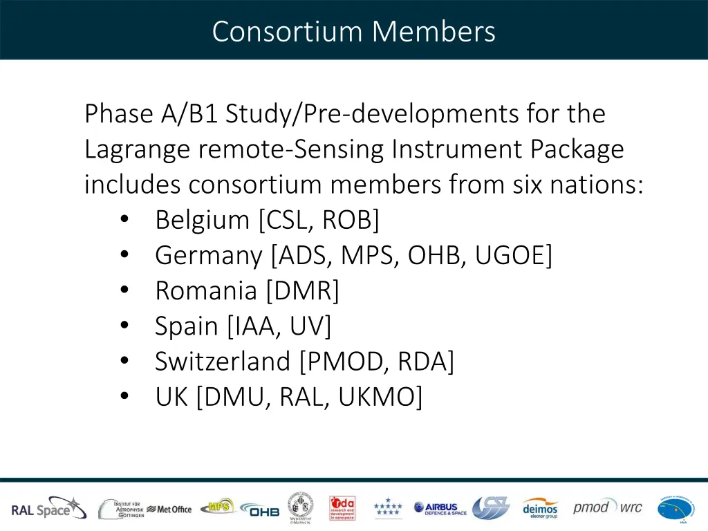 consortium members