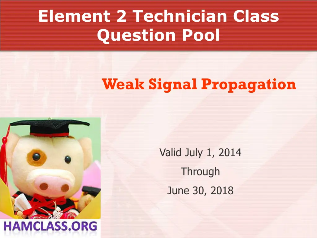 element 2 technician class question pool