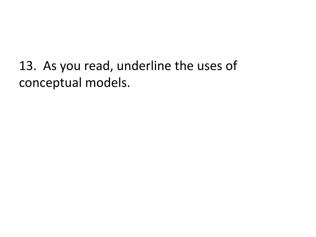 13 as you read underline the uses of conceptual