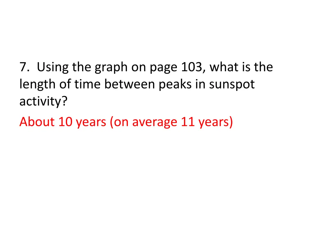 7 using the graph on page 103 what is the length 1