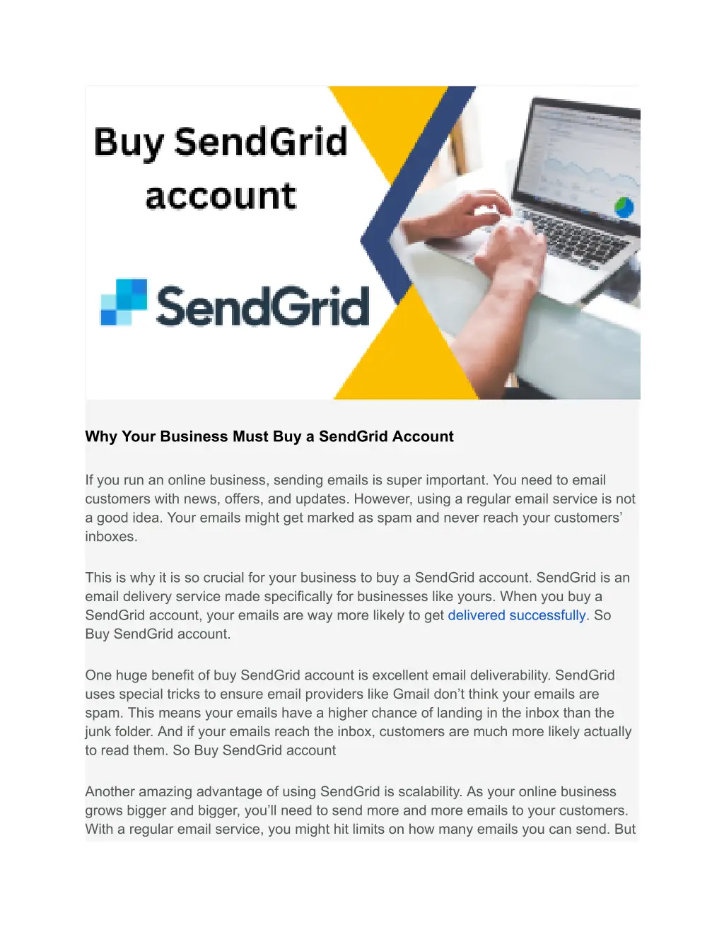 why your business must buy a sendgrid account